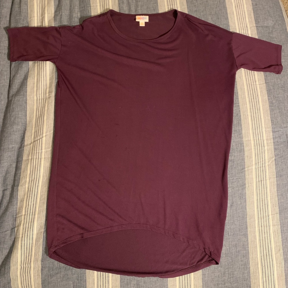 LuLaRoe purple Irma top